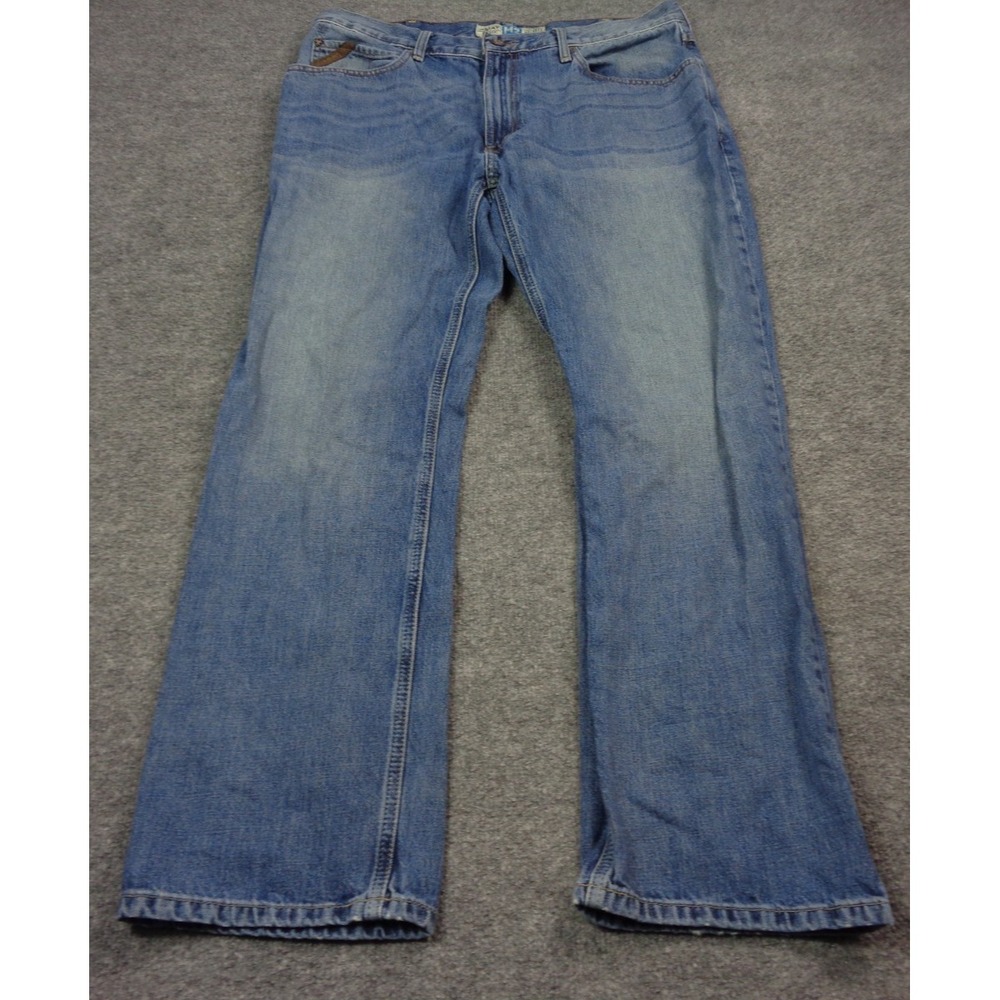 Ariat M2 Legacy Jeans Mens 36x32 Blue Relaxed Bootcut Denim Medium Wash Casual